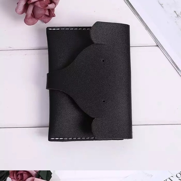 🛍 Elephant Wallet Card Holder Vinyl Faux Leather - Picture 4 of 8